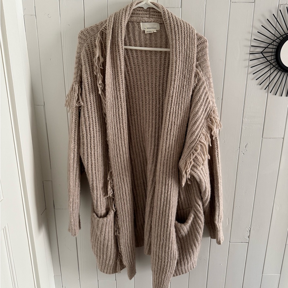 Anthropologie Beige Knit Sweater
